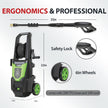 DEMO XWILLING Pressure Washer, Max 2800 PSI Electric Power Washer, 4 Nozzles-XW-AS401