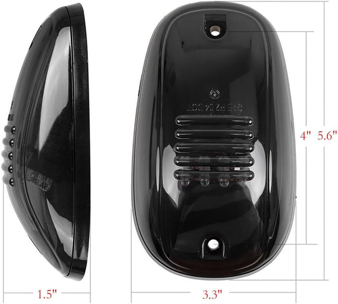 YUK For Dodge Ram Truck SUV 4x4 5 Smok Lense Black 12 LED Cab Roof  Light