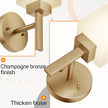 NEW/OPEN BOX AONEON Vanity Lighting Fixtures with White Frosted Glass Shade, Brushed Gold Wall Lamps