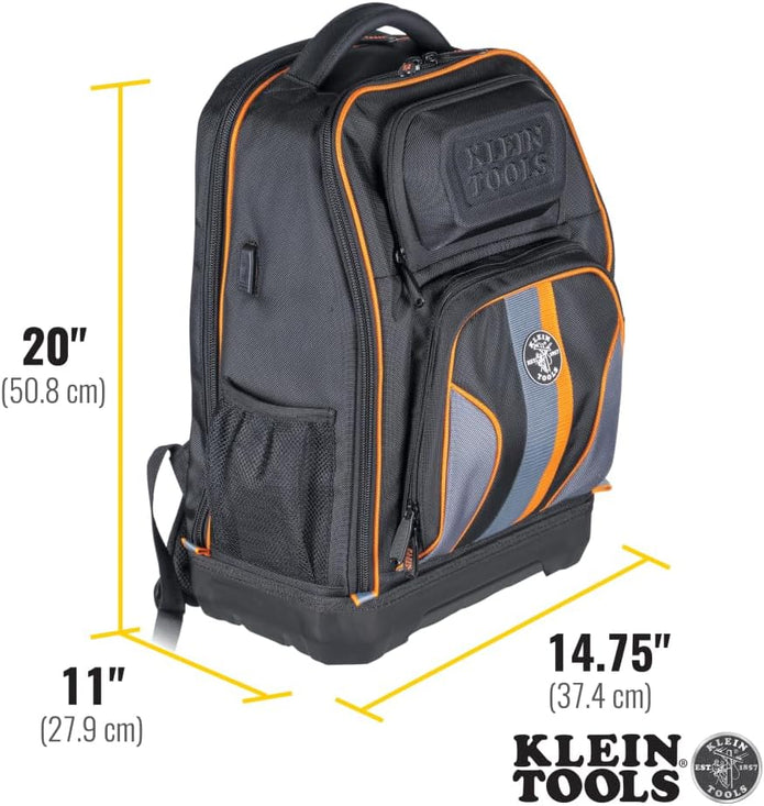 DEMO/LIKE NEW Klein Tools 62805BPTECH 28-Pocket Laptop Backpack Tool Bag, Extra-Large Tech Tool Backpack