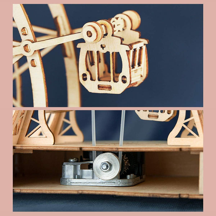 Rolife 3D Wooden Puzzle Ferris Wheel Hand Crank Music Box/ TGN01