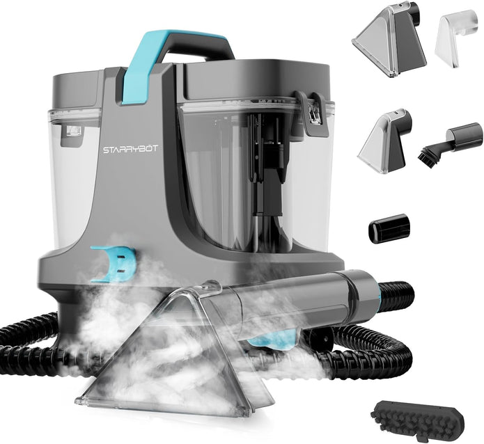 NEW Starrybot Portable Carpet Cleaner with Steam, 18Kpa Spot Cleaner-C-AC2502
