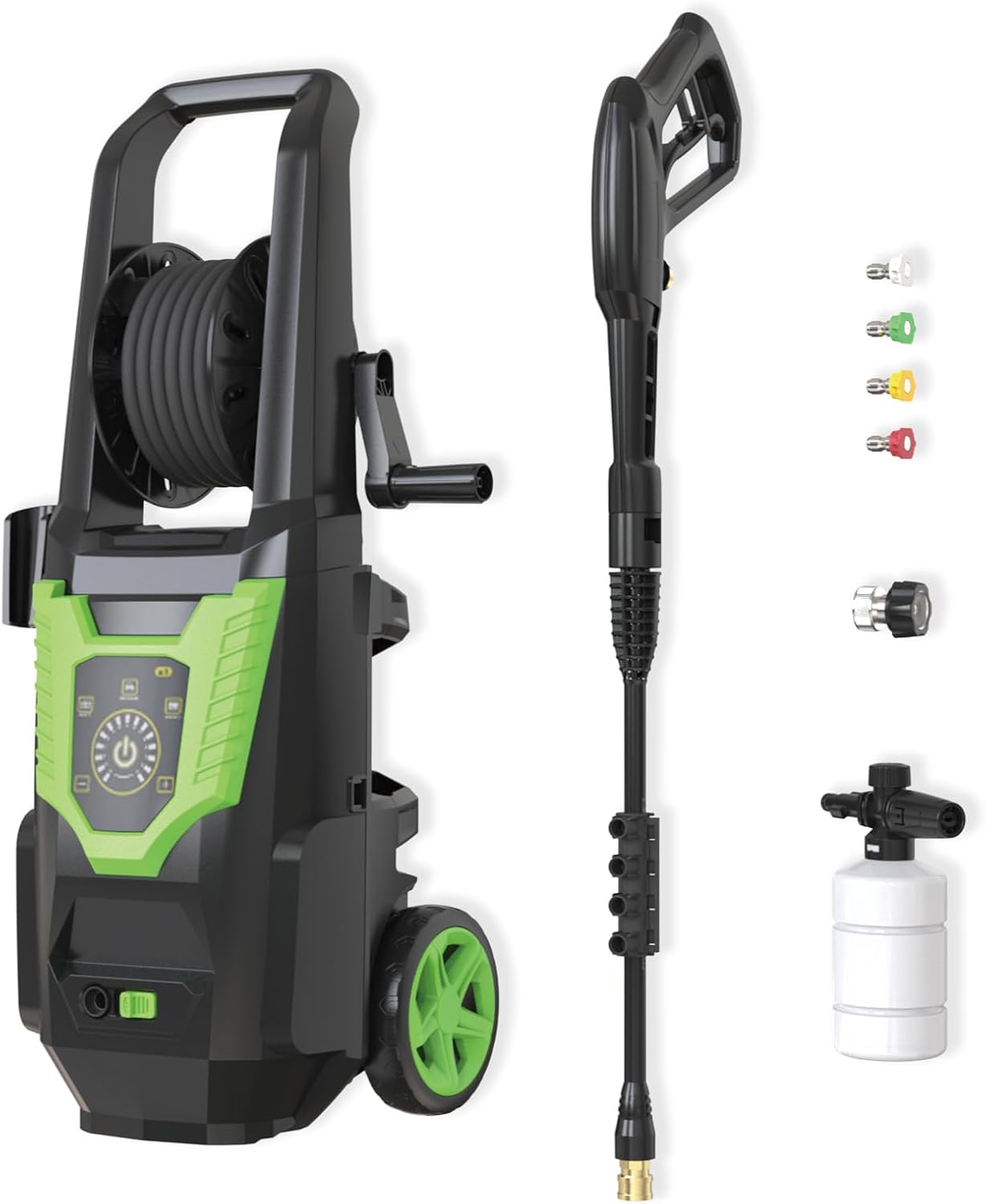 DEMO XWILLING Pressure Washer, Max 2800 PSI Electric Power Washer, 4 Nozzles-XW-AS401