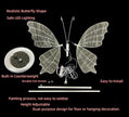 OPEN BOX Wedding Butterfly Decorations Set of 2, Led Butterfly Floor Lamp, White