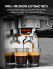 SUMSATY 20 Bar Espresso Machine Stainless Steel with Powerful Milk Frother