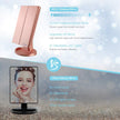 WEILY Vanity Makeup Mirror,1x/2x/3x Tri-Fold Makeup Mirror with 21 LED Lights and Adjustable Touch Screen Lighted Mirror Dressing Mirrors for Women (Rose Gold)