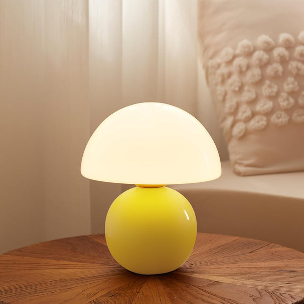 Dawnwake Mushroom Lamp Small ,Table Bedside Nightstand Lamp for Bedroom-Yellow