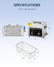 NEW CREWORKS 6L Ultrasonic Cleaner with Heater and Timer, 1.7 Gallon Ultrasonic Cleaning Machine