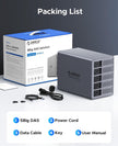 NEW ORICO 5 Bay Hard Drive Enclosure USB 3.0 for SATA 3.5 /2.5 inch SSDs HDDs Model-9858U3