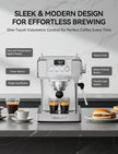 SUMSATY 20 Bar Espresso Machine Stainless Steel with Powerful Milk Frother