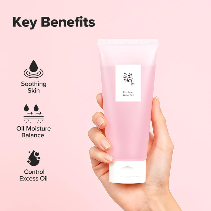 Beauty of Joseon Red Bean Water Gel Hydrating Peptide Hydro Boost Moisturizer for Acne Prone Dry Skin