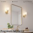 NEW/OPEN BOX AONEON Vanity Lighting Fixtures with White Frosted Glass Shade, Brushed Gold Wall Lamps