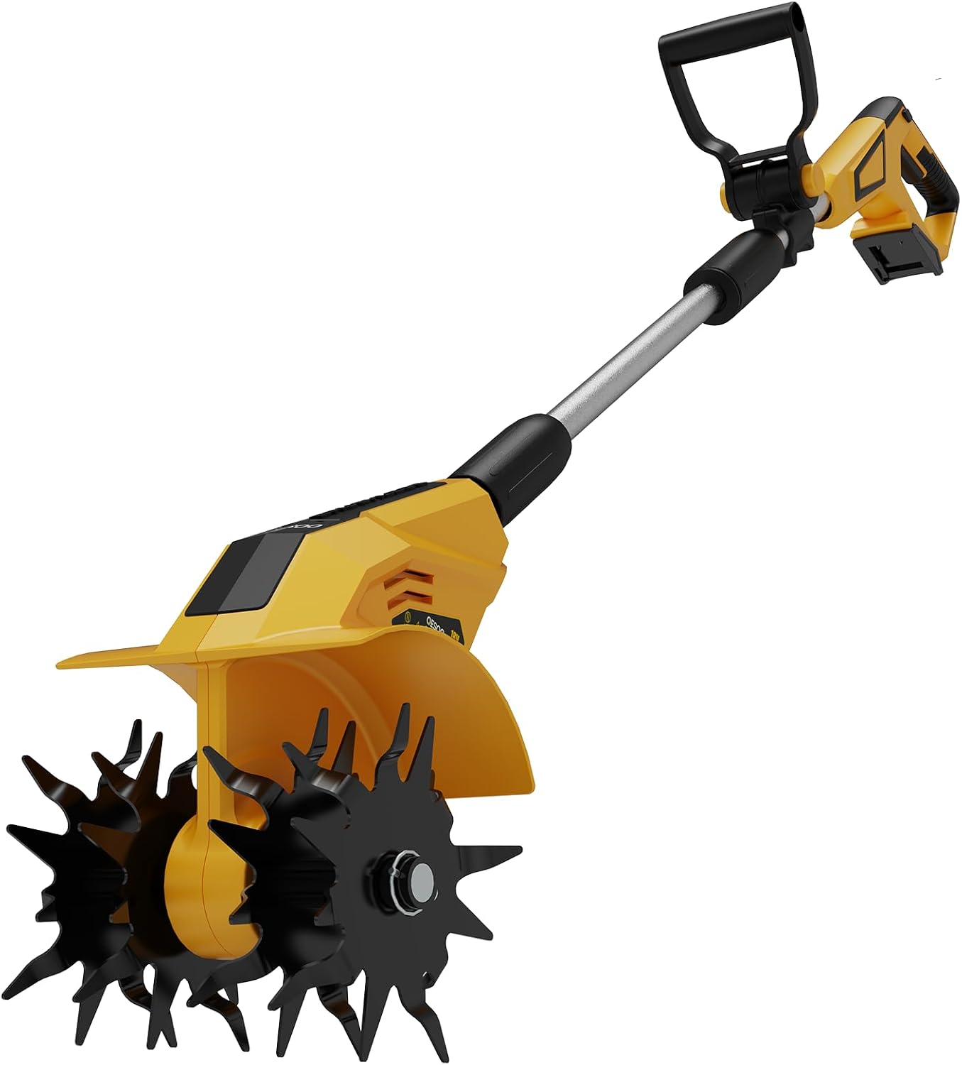 DEMO QESOO Brushless Garden Tiller Cultivator Compatible with Dewalt 20V Max Battery-MFBRTL-01 TOOL ONLY