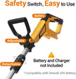 DEMO QESOO Brushless Garden Tiller Cultivator Compatible with Dewalt 20V Max Battery-MFBRTL-01 TOOL ONLY