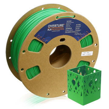 OVERTURE  PLA Professional Filament 1.75mm 1 kg spool (2.2lbs) -Green  Box of 10