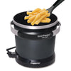 OPEN BOX /UNUSED Presto 05411 GranPappy Electric Deep Fryer, Ceramic Nonstick, Handy Scoop, Black