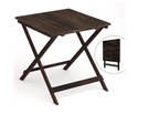 INTERBUILD Sydney 30 in L x 30 in W x 29 in H Acacia Folding Bistro Table, Espresso
