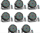 OPEN BOX LED Stage Lights -8 Packs, Model: ZQ01641 for Events Birthday Bar Dance