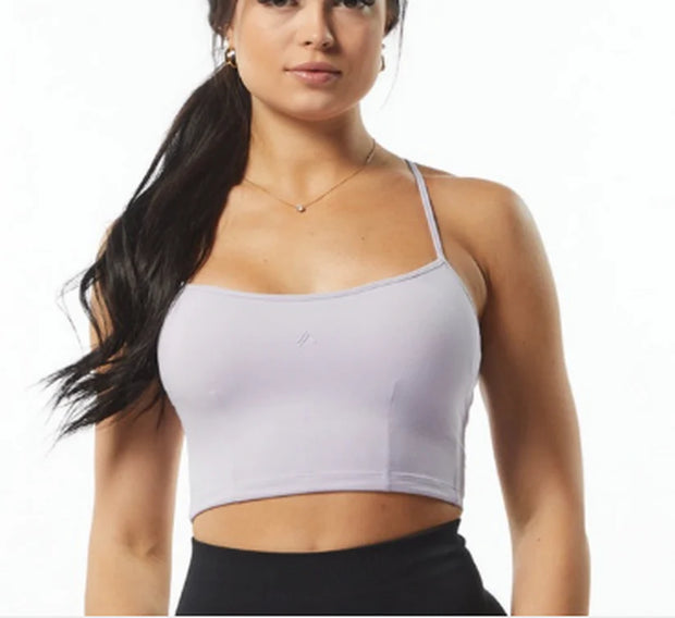 Alphalete Women's Ultrasoft Y - Back Tank -Lilac ,size XXL
