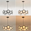 NEW VANZARLA Black Modern Chandelier for Dining Room, 5-Light Glass Chandeliers