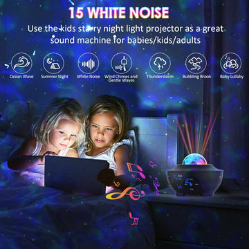 Night light Star Projector BL-XK01, Galaxy Projector Night Light with Remote Control,White Noise