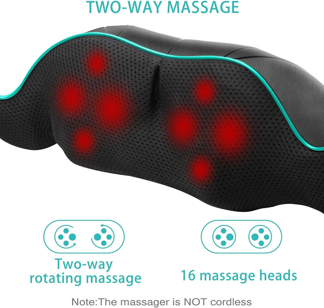 AERLANG Shiatsu Neck and Shoulder Massager, Back Massager with Heat