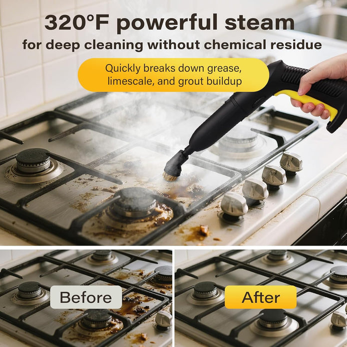 DEMO KROQO Multi-Purpose Steam Cleaner with 23 Accessories. Powerful steam cleaner SW618