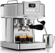 SUMSATY 20 Bar Espresso Machine Stainless Steel with Powerful Milk Frother