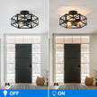 NEW/OPEN BOX XSDeTu Semi Flush Mount Ceiling Light Fixture, Modern Farmhouse 3-Light Black Ceiling Light