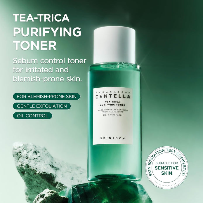 SKIN1004 Madagascar Centella Tea-Trica Purifying Toner 210ml, Soothing Hydration, Acne Care
