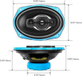 NEW/OPEN BOX Recoil RCX694 Echo Series 6x9 Inch Coaxial Car Speakers 4-Way with Grilles 240W Max, 120W RMS, Polypropylene Cone, Pair