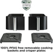 NEW Ninja Foodi Air Fryer, 10 Qt/9.5L DualZone Smart XL, 6-in-1, Black, DZ550 Air fry, roast, broil, bake, reheat, dehydrate, Smart Cook thermometer, Match Cook, Smart Finish