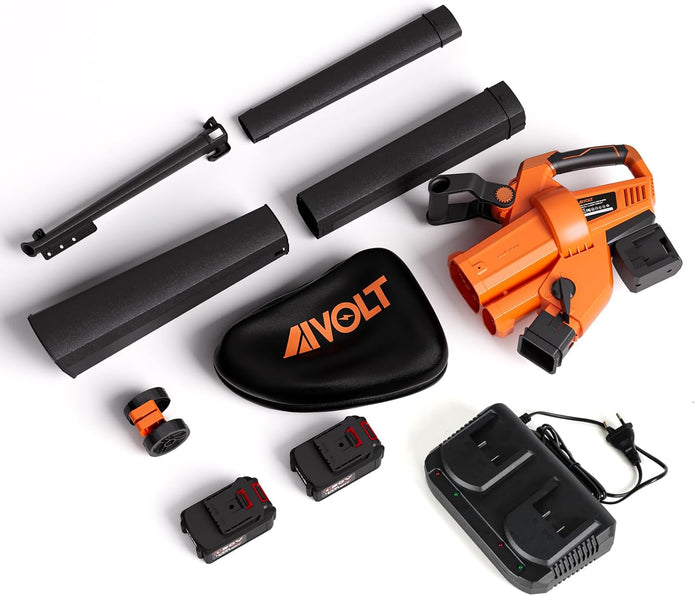 AIVOLT Leaf Blower Vacuum Mulcher, Cordless Leaf Vacuum3 IN 1  with 40L Bag 160MPH, 600CFM -H66162