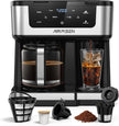 USED/LIKE NEW AIRMSEN 12-Cup Programmable Dual Coffee Maker-HR-CM307U