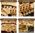 ROKR Grand Prix Car Scale Model 3D Wooden Puzzle MC401