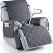 Recliner Chair Cover, Non Slip Recliner Covers for Recliner Chair with Pocket, Washable-Dark Grey