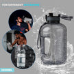 GEMFUL 3 Liter Water Bottles with Handle Motivational Times to Drink Leakproof Wide Mouth Big Sports Jugs