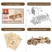 ROKR Grand Prix Car Scale Model 3D Wooden Puzzle MC401
