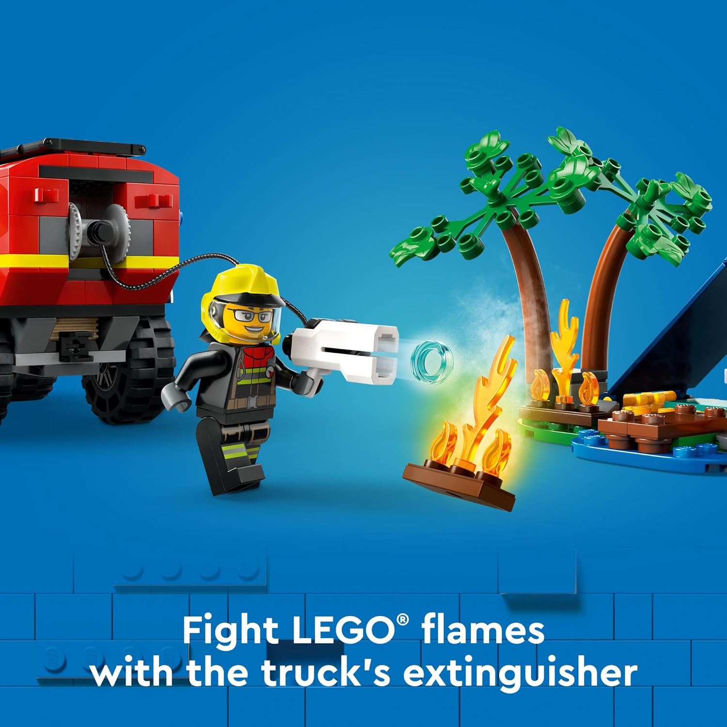 LEGO City 4x4 Fire Truck with Rescue Boat Toy (60412)