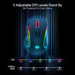 Redragon PREDATOR M612 PRO RGB Gaming Mouse, 8000 DPI Wired/Wireless Optical Mouse,BLACK