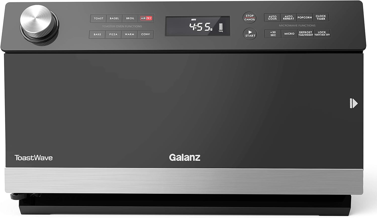 Galanz GTWHG09S1A09 4-in-1 ToastWave with TotalFry 360, Convection, Microwave, Air Fry,