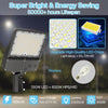 Hyperlite LED Parking Lot Light - Zeus Series, 22500lumens, 5000K, 120-277V, Dusk to Dawn