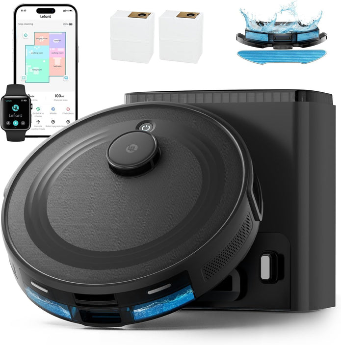 DEMO Lefant M2 Plus Robot Vacuum and Mop, Strong Suction with LiDAR Navigation