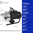 NEW/OPEN BOX LANCHEZ Shallow Well Pump, Stainless Steel Garden Irrigation Pump