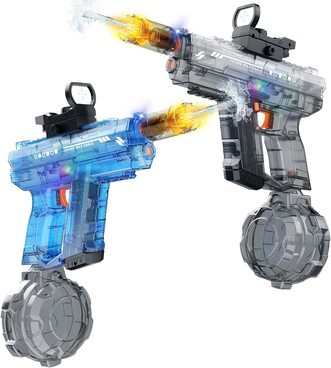 Electric Water Gun for Kids Adults, Automatic Squirt Gun with LED Lights 2 Pack