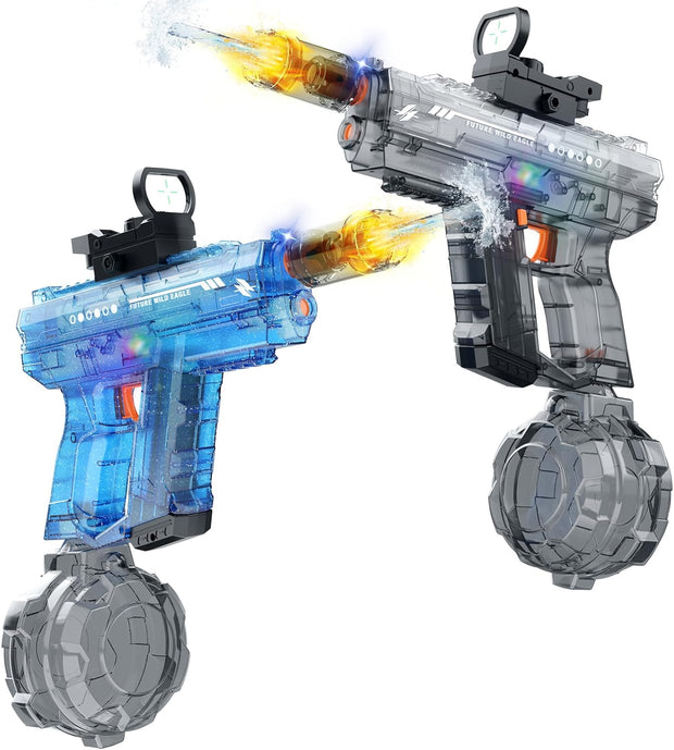 Electric Water Gun for Kids Adults, Automatic Squirt Gun with LED Lights 2 Pack