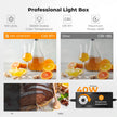 K&F CONCEPT 24x24“ Photo Studio Light Box, Portable Folding Photo Booth 40W LED Photo Background Shooting Tent Kit, CRI 97+ 3000K–5600K,