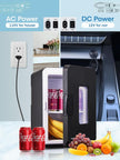 DEMO /UNUSED NORTHCLAN Mini Fridge, 15L Refrigerator Portable Cooler Warmer,Black