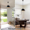 NEW/OPEN BOX Black Pendant Lights Kitchen Island 2 Pack, 11.8 inches Dome Pendant Light Fixtures