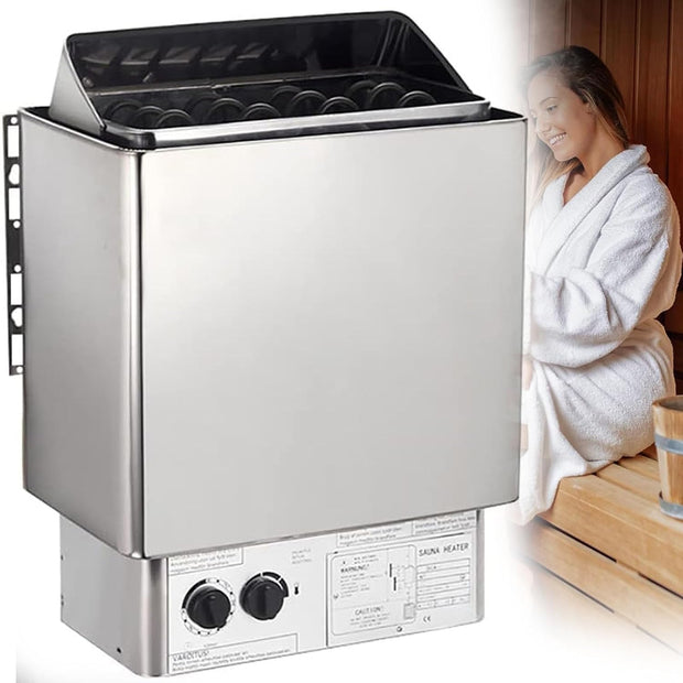 NEW/OPEN BOX elelife Sauna Heater - 3-9KW 220V/380V Stainless Steel Electric Sauna Stove(220v,9KW)